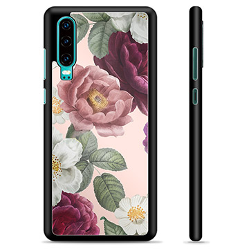 Huawei P30 Beskyttelsesdeksel - Romantiske Blomster