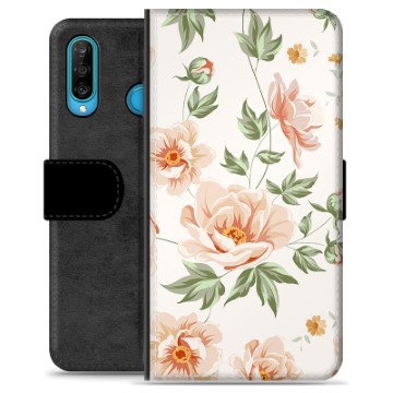 Huawei P30 Lite Premium Lommebok-deksel - Floral