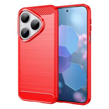 Huawei Pura 80 børstet TPU-deksel - karbonfiber