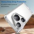 Huawei Pura 80 Pro/80 Pro+/80 Ultra Anti-Shock Hybrid-deksel - Gjennomsiktig