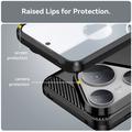 Huawei Pura 80 Pro/80 Pro+/80 Ultra Børstet TPU-deksel - karbonfiber - svart