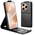 Huawei Pura 80 vertikalt flip-etui med stativ
