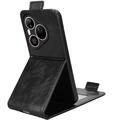 Huawei Pura 90 Pro vertikalt flip-etui med stativ