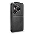 Huawei Pura 90 Pro vertikalt flip-etui med stativ