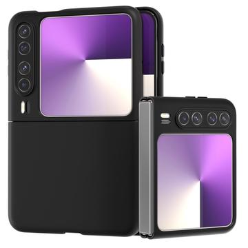 Huawei Pura X Gummiert Plastdeksel - Svart