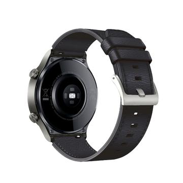 Huawei Watch GT 2/GT 2 Pro Lær Klokkereim - Svart