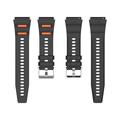 Huawei Watch GT 7/GT 7 Pro sportsrem i silikon med hurtigutløser og to farger - svart / oransje