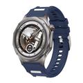 Huawei Watch GT 7/GT 7 Pro sportsrem i silikon med hurtigutløser og to farger - mørkeblå / hvit