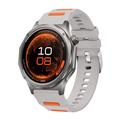 Huawei Watch GT 7/GT 7 Pro sportsrem i silikon med hurtigutløser og to farger - grå / oransje
