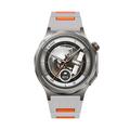 Huawei Watch GT 7/GT 7 Pro sportsrem i silikon med hurtigutløser og to farger - grå / oransje
