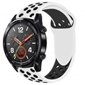 Huawei Watch GT Silikon Sportsreim - Hvit / Svart