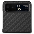 Motorola Razr 40 Hybrid-deksel - Carbon Fiber - Svart