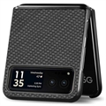 Motorola Razr 40 Hybrid-deksel - Carbon Fiber - Svart