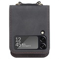 Samsung Galaxy Z Flip4 Hybrid-deksel med Kortholder - Svart