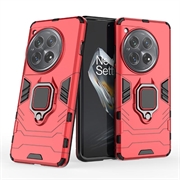 OnePlus 12 Hybrid-deksel med Ringholder - Rød