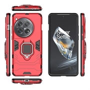 OnePlus 12 Hybrid-deksel med Ringholder - Rød