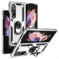 Samsung Galaxy Z Fold3 5G Hybrid-deksel med Metall Stativ - Sølv