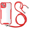 iPhone 13 Hybrid-deksel med Snor - Rød
