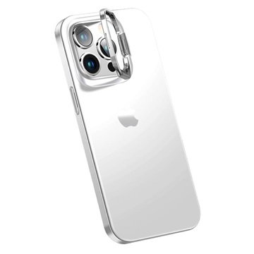 iPhone 14 Pro Max hybriddeksel med skjult stativ - hvit