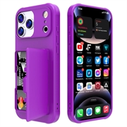 iPhone 17 Pro Hybrid-deksel med Speil og Kortholder - Lilla