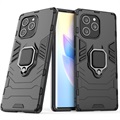 Hybrid-Deksel med Ringholder til Honor 60 SE - Svart
