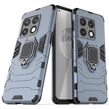 Hybrid-Deksel med Ringholder til OnePlus 10 Pro - Blå