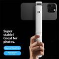 I6 Mini Bluetooth Selfie-stang med 360-graders rotasjon - hvit