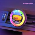 ICARER FAMILY Cartoon Animal Car Air Vent Clip Aroma Rhythm Light Interior Decor