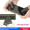 IMAK 1 par fingerhylser Pustende, følsomme og svettebestandige spillfingerovertrekk i sølvfiber for PUBG-mobilspill