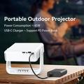 IMC880 bærbar miniprosjektor med 4K-videodekoding - Android 14 - hvit