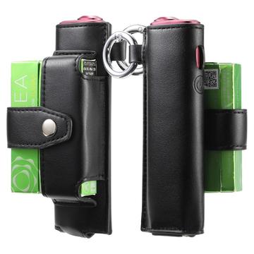 IQOS ILUMA i One/ILUMA One e-sigarettveske i lær - svart