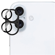 iPhone 17 Imak Fullt deksel i metall og herdet glass kameralinsebeskyttelse - svart