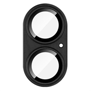 iPhone 17 Imak Fullt deksel i metall og herdet glass kameralinsebeskyttelse - svart