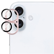 iPhone 17 Imak Fullt deksel i metall og herdet glass kameralinsebeskyttelse - Rosa