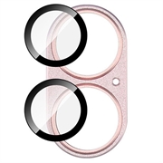 iPhone 17 Imak Fullt deksel i metall og herdet glass kameralinsebeskyttelse - Rosa