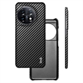 Imak Ruiyi OnePlus 11 Belagt Deksel - Karbonfiber - Svart