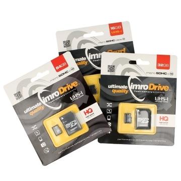 Imro MicroSD-minnekort med adapter - 64 GB