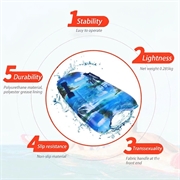 Oppblåsbart bodyboard/svømmematte for barn - Kokospalme