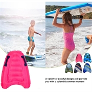 Oppblåsbar bodyboard/flytematte for barn - rosa