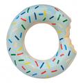 Oppblåsbar badering / badering til strand og basseng - blå donut