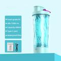 JBB-103 Elektrisk proteinshaker / selvblandende flaske 600ml - himmelblå