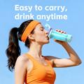 JBB-103 Elektrisk proteinshaker / selvblandende flaske 600ml - himmelblå