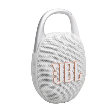 JBL Clip 5 Vanntett Bluetooth-høyttaler - hvit