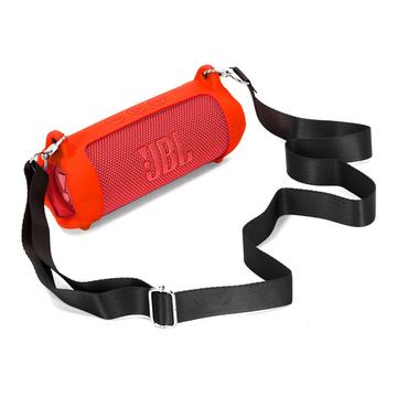 JBL Flip 7 bærbart silikonetui med skulderrem - svart