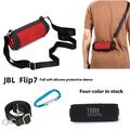 JBL Flip 7 bærbart silikonetui med skulderrem - svart