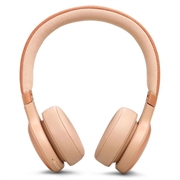 JBL Live 670NC trådløse on-ear-hodetelefoner med ANC - beige