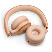 JBL Live 670NC trådløse on-ear-hodetelefoner med ANC - beige