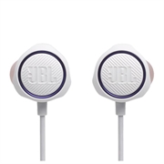 JBL Quantum 50C kablede in-ear-spillhodetelefoner - hvit