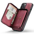 Jeehood Avtakbart 2-i-1 iPhone 14 Plus Deksel med Lommebok - Rød