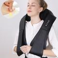 JH-R2 Shiatsu oppvarmet nakke- og skuldermassasjeapparat - EU-plugg - Svart